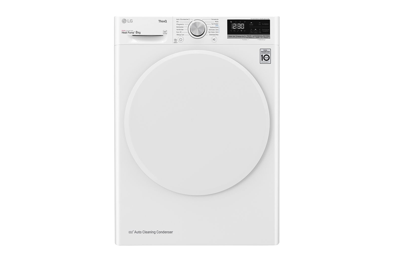 LG Trockner (9 kg, EEK A+++) mit Dual Inverter Wärmepumpentechnologie & selbstreinigendem Kondensator | V9R09TC, V9R09TC