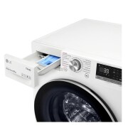 LG Waschmaschine Weiß (9 kg, 1.600 U./Min., EEK A) mit AI DD®, ThinQ® & TurboWash®360° | F6WV709P1, F6WV709P1