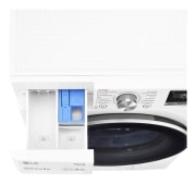 LG Waschmaschine Weiß (9 kg, 1.600 U./Min., EEK A) mit AI DD®, ThinQ® & TurboWash®360° | F6WV709P1, F6WV709P1